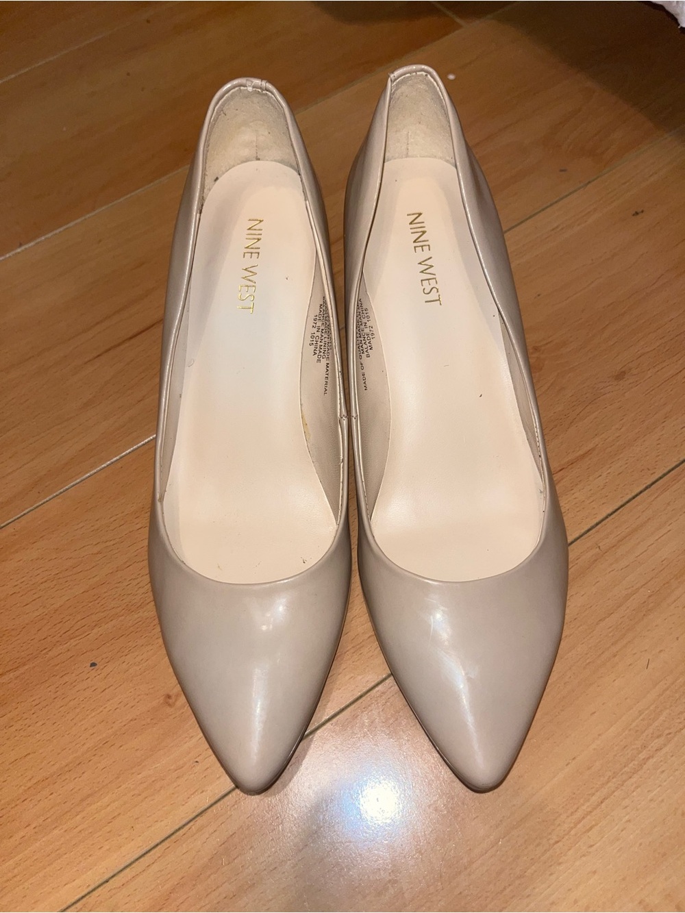 Nine West Women's Nude Pointed-Toe Pumps